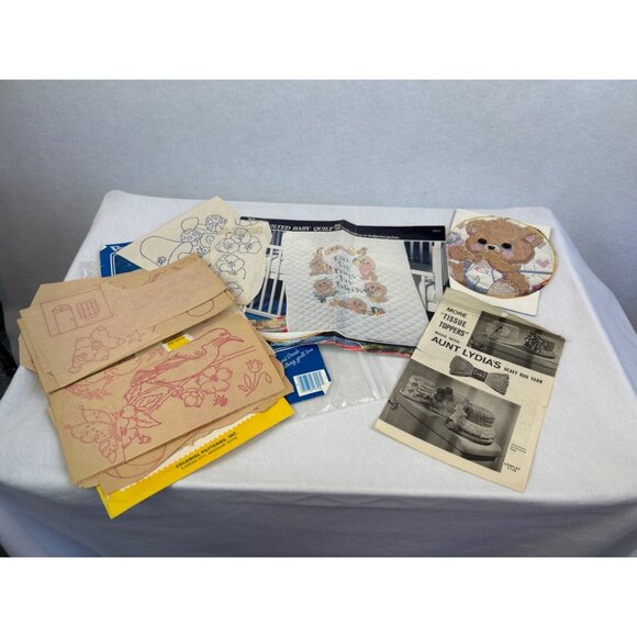 Vintage Ephemera Crafting Aunt Marthas Hot Iron Transfers For Embroidery - Picture 7 of 7